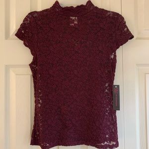 NEW Burgundy Lace Top
